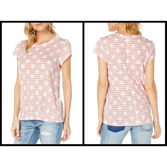 💕MICHAEL STARS💕 Americana Crewneck Tee - Picture 1 of 15